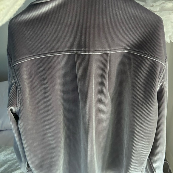 ALO Yoga Women's Ribbed Velour Jacket - Light Gray - Picture 6 of 10